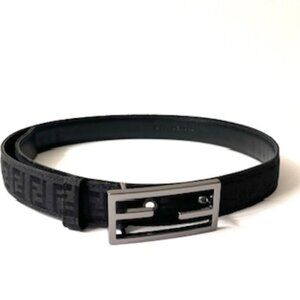 Fendi FF monogram Vintage Belt in black, Women's